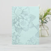  Floral Wedding Invitations Kaart (Staand voorkant)