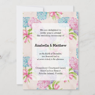 Floral Wedding Kaart