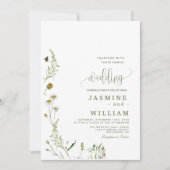 Floral Wedding Kaart (Voorkant)