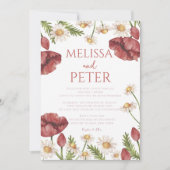 Floral Wedding Kaart (Voorkant)