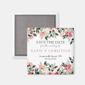 Floral Wedding Magnets Magneet (Voorkant / Achterkant)