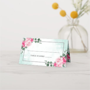 Floral Wedding met roze groene en zilveren Waterve