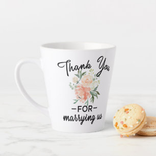 Floral Wedding Officieel bedankt Latte Mok