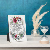 Floral Wedding Original Poem Fotoplaat (Zijkant)