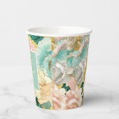 Floral Wedding Papieren Bekers (Links)