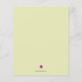 Floral Wedding Place Setting Dankuwel Flyer (Achterkant)