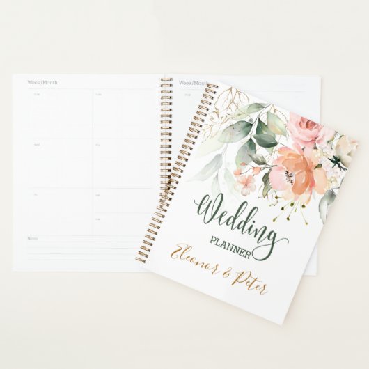 Floral, Wedding planner verdoyant (Devant avec enveloppe)