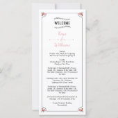 Floral Wedding Programma Sjabloon (Voorkant)