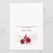 Floral Wedding Programme Programma (Achterkant)