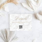 Floral Wedding QR code Details Informatiekaartje