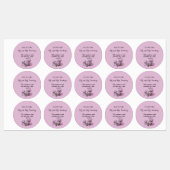 Floral Wedding Return Labels (Vel)