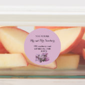 Floral Wedding Return Labels (Aangebracht)