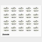 Floral Wedding Ronde Sticker (Vel)