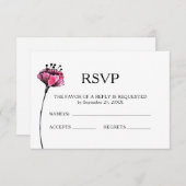 Floral Wedding RSVP (Voorkant / Achterkant)
