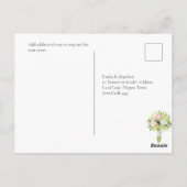 Floral Wedding RSVP Briefkaart (Achterkant)