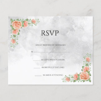 Floral Wedding RSVP Kaart Flyer