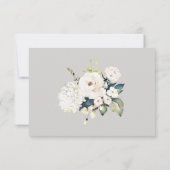 Floral Wedding RSVP witte Waterverf (Achterkant)