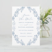  Floral Wedding Save the Date (Staand voorkant)