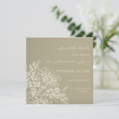  Floral Wedding Save the Date Card (Staand voorkant)
