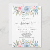 Floral Wedding Shower-uitnodiging Kaart (Voorkant)