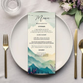 Floral Wedding Spring Mountains Menu