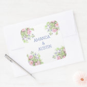 Floral Wedding Stickers & Labels (Envelop)
