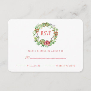  Floral Wedding Succulent   RSVP