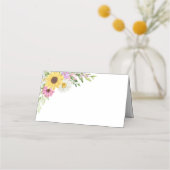 Floral Wedding Sunflower Daisy Wildflower Escort (Voorkant)