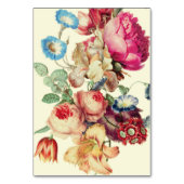  Floral Wedding Table Kaart (Achterkant)
