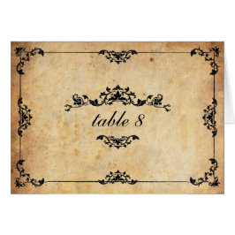  Floral Wedding Table Number