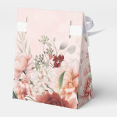 Floral Wedding Terracotta Spring Herfst Bedankdoosjes (Achterkant)