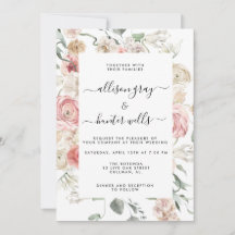 Floral Wedding Uitnodiging | Annabeth