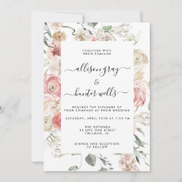 Floral Wedding Uitnodiging | Annabeth