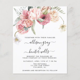 Floral Wedding Uitnodiging Annabeth