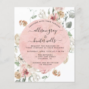 Floral Wedding Uitnodiging Annabeth