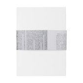 Floral Wedding Uitnodigingen Wikkel (Achterkant Voorbeeld)