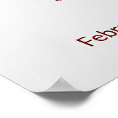 Floral Wedding Welcome Sign Poster (Hoek)