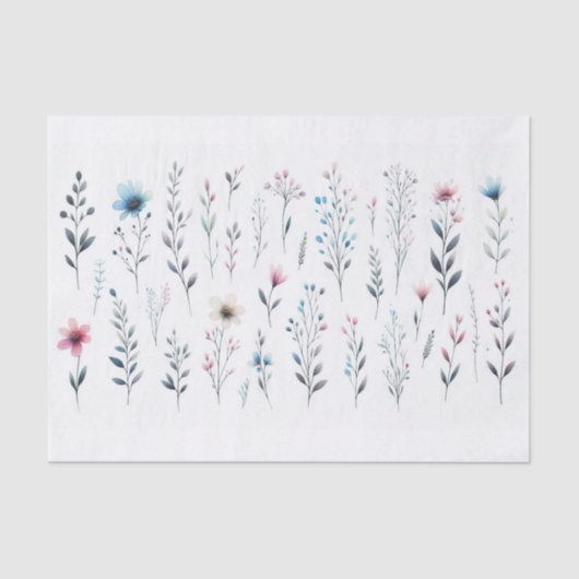 Floral-weefselpapier Tissuepapier (Voorkant)