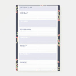 Floral Weekend Planner Style Post-it® Notes