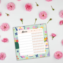 Floral Weekly Planner - Blossom Time Sticky Notes