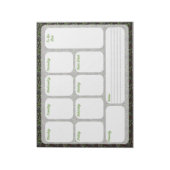 Floral Weekly Planner Notepad | Organize Your Week Notitieblok (Gedraaid)