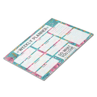 Floral Weekly Planner Notitieblok