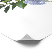 Floral Welcome Baby shower Wilde Waterverf Poster (Hoek)