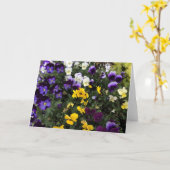 Floral Wenskaart Kaart (Gele Bloem)