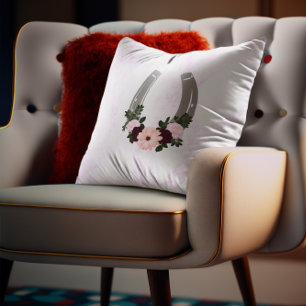 Floral Western Hoefijzer Quinceanera Kussen