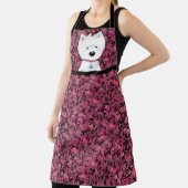 Floral Westie Impressions Schort (Insitu)