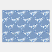 Floral Whale Wrapping Sheets Inpakpapier Vel (Voorkant 2)