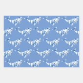 Floral Whale Wrapping Sheets Inpakpapier Vel (Voorkant)