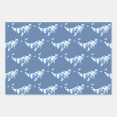 Floral Whale Wrapping Sheets Inpakpapier Vel (Voorkant 3)