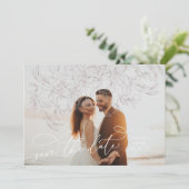 Floral Whimsical Boho Enregistrer le Carte photo D (Debout devant)